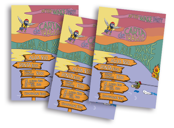 carta tragos laguna azul